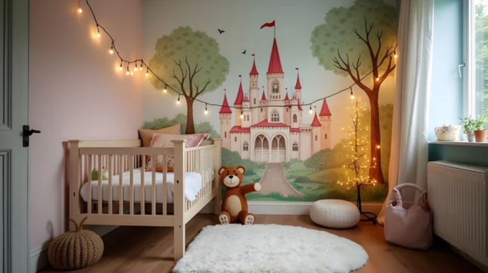 Wall art in baby room